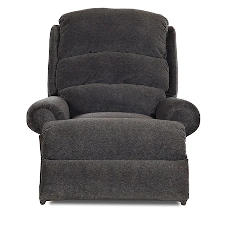 Transitional Power Reclining Chair with Rolled Arms